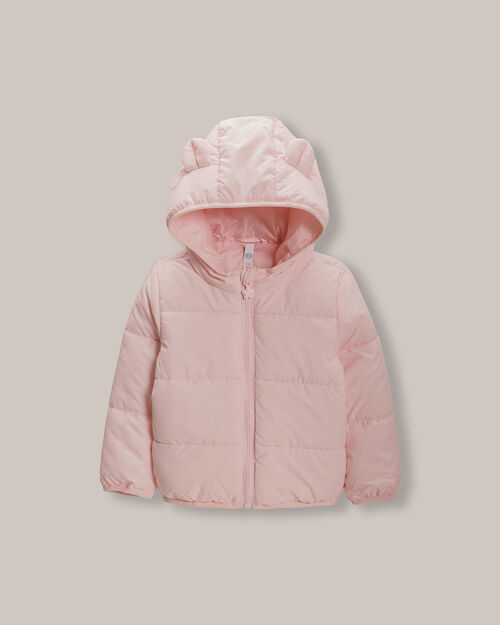 Chamarra Hoodie Acolchada Rosa